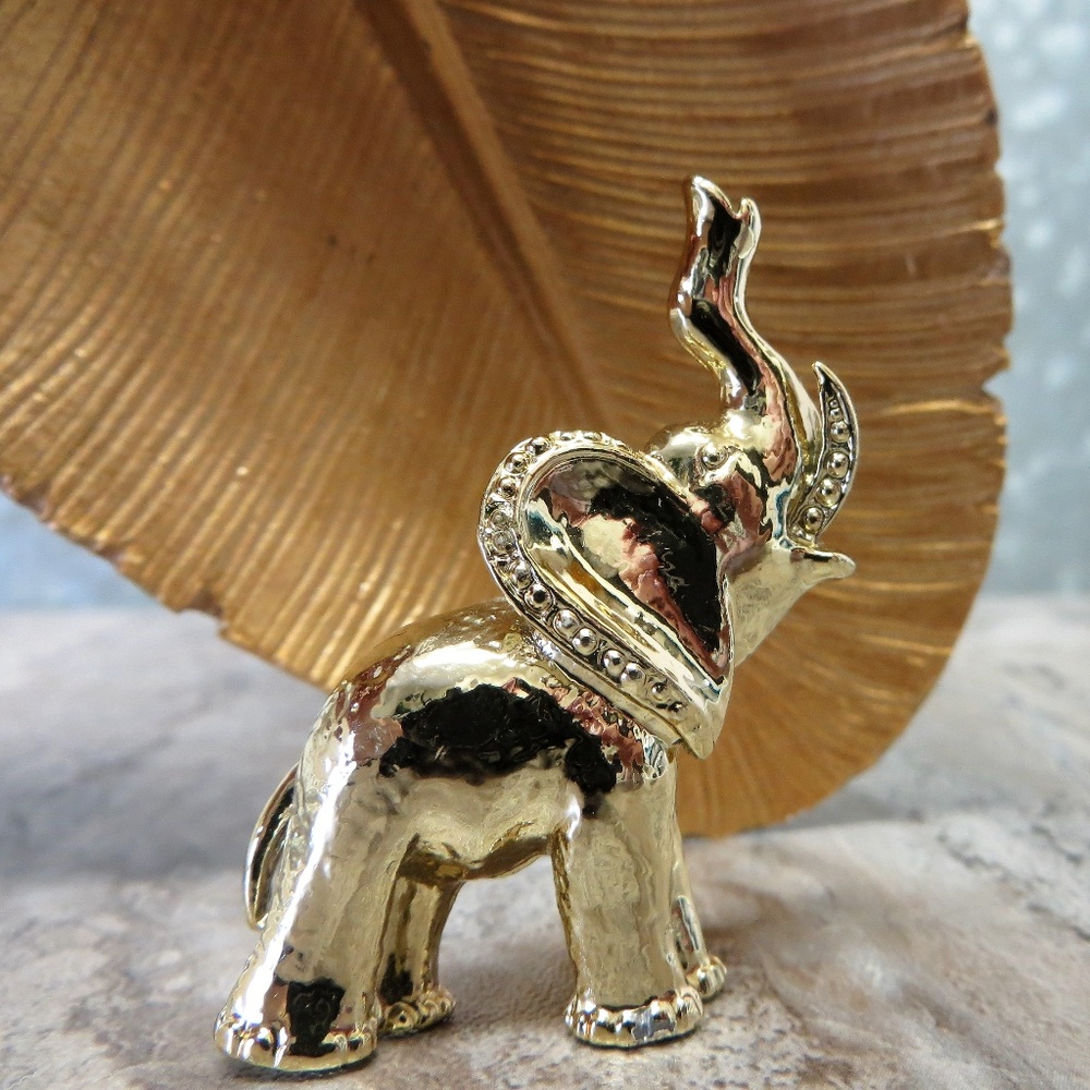 Baby Elephant Bling Statement Brooch Pin